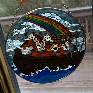 NEW Noah's Ark Sun Catcher Stained Glass